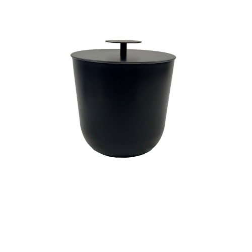 Cubo de hielo de lujo de 3 cuartos, negro